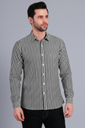 BLACK BROAD STRIPES SHIRT
