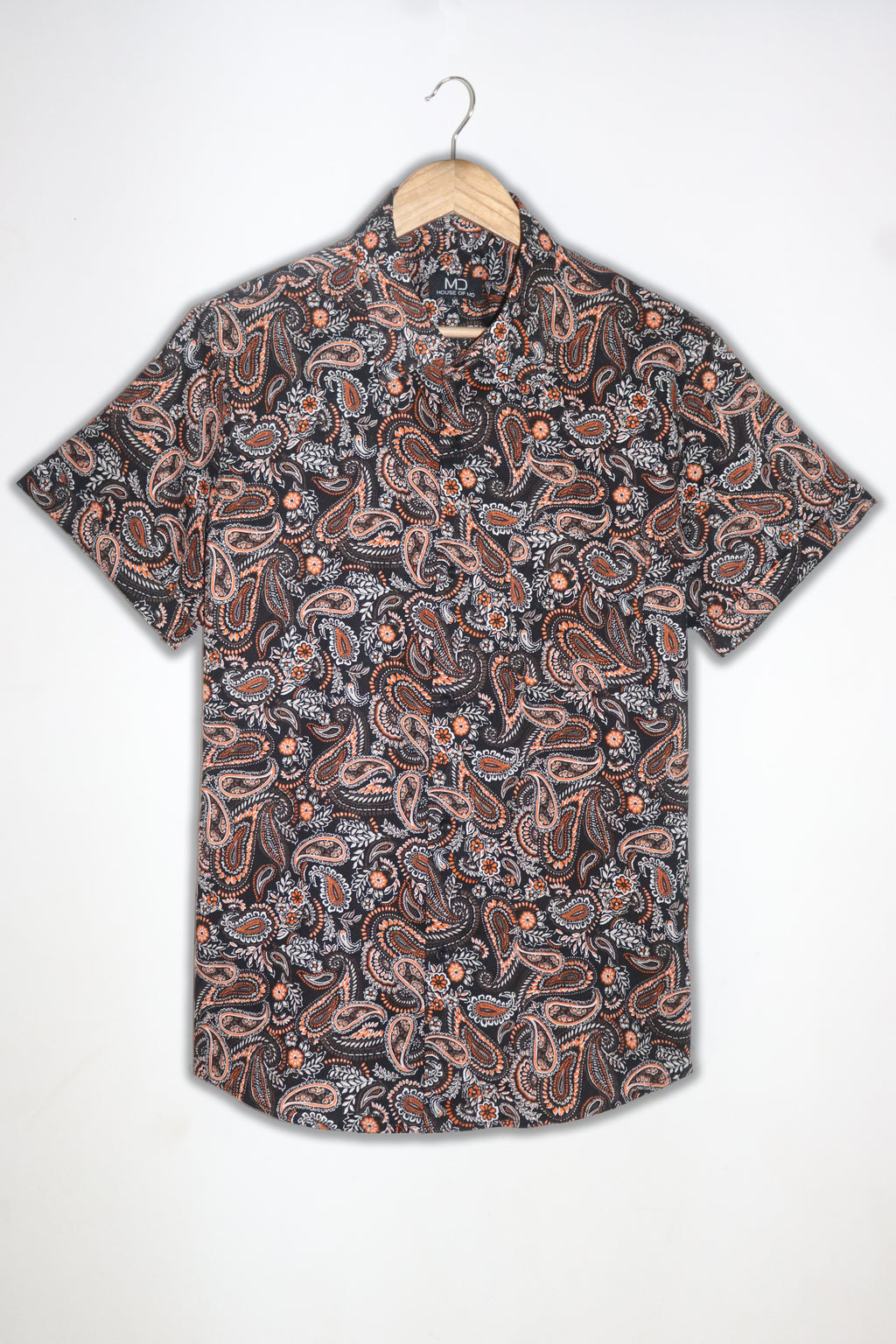 PAISLEY PRINT HALF SLEEVE SHIRT