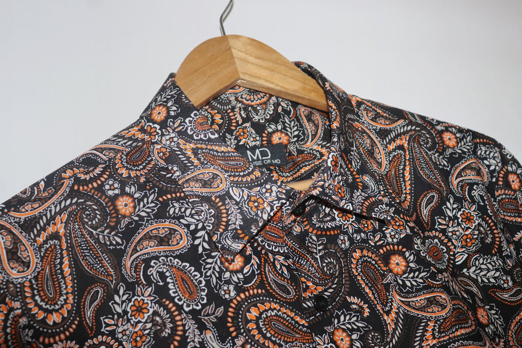 PAISLEY PRINT HALF SLEEVE SHIRT