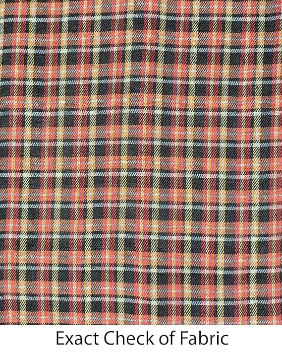 ORANGE CHECKED NIGHT SUIT