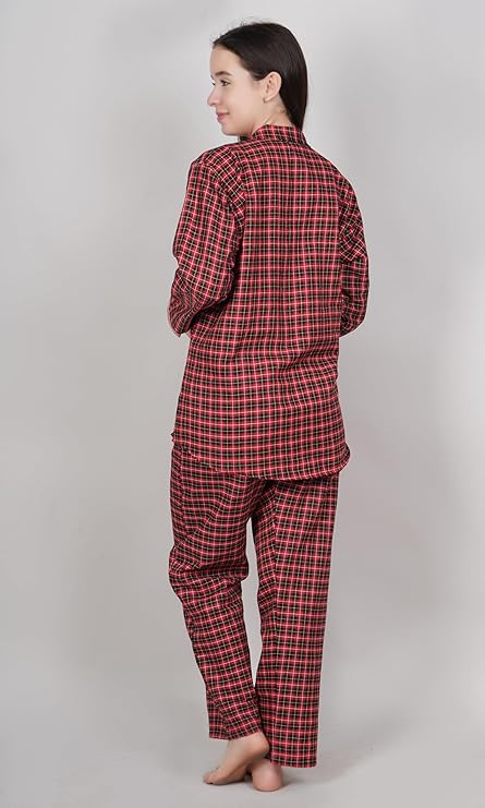 RED CHECKED NIGHT SUIT