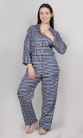 BLUE CHECKED NIGHT SUIT
