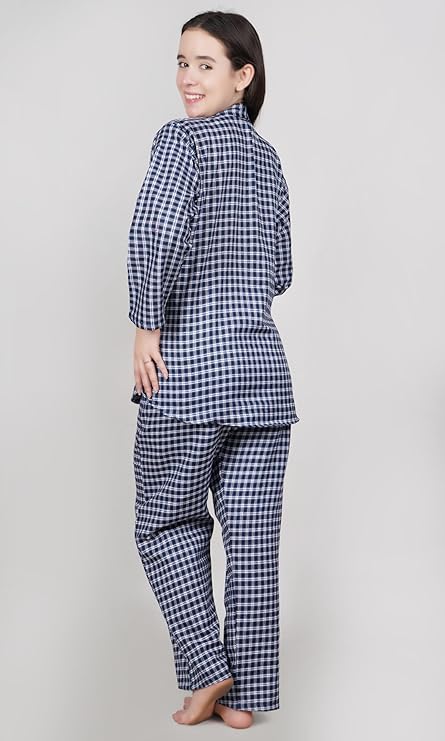 BLUE CHECKED NIGHT SUIT