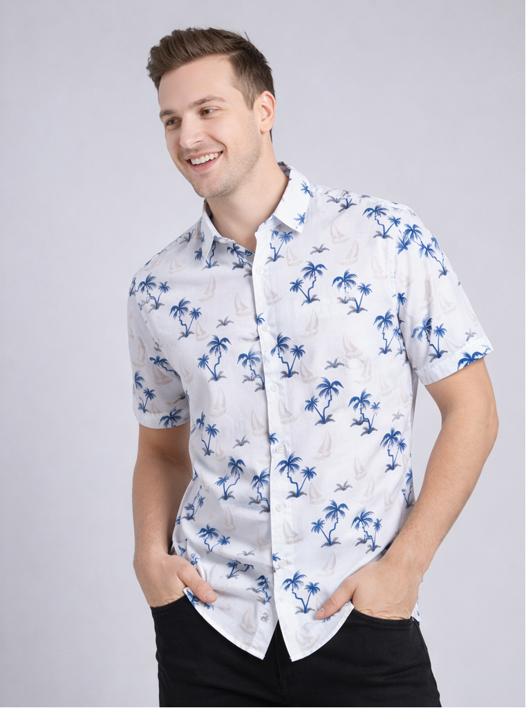 BEACH PRINT SHIRT