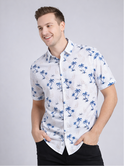 BEACH PRINT SHIRT
