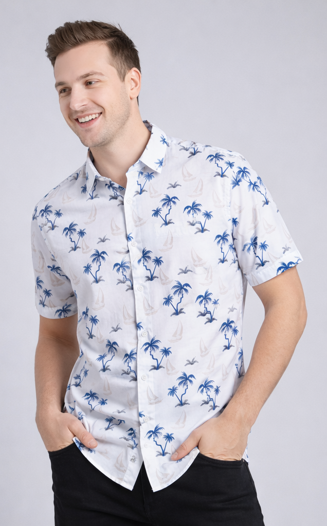 BEACH PRINT SHIRT
